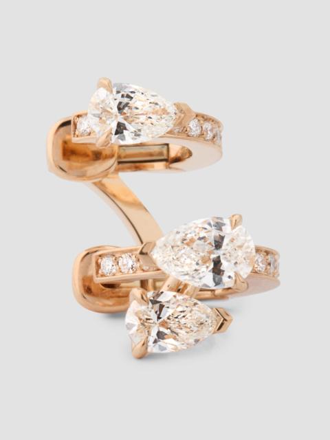 REPOSSI Women's Serti sur Vide 18K Rose Gold & 0.83 TCW Diamond Left Single Earring - Pink Gold