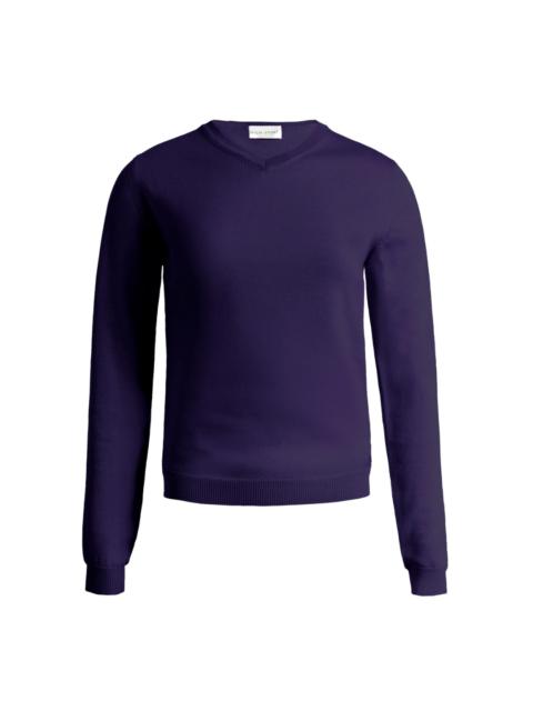HIGH SPORT Billie V-Neck Sweater in Grape