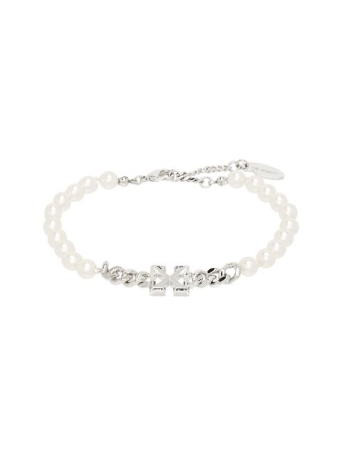 Off-White Arrow Faux-Pearl Full Bracelet