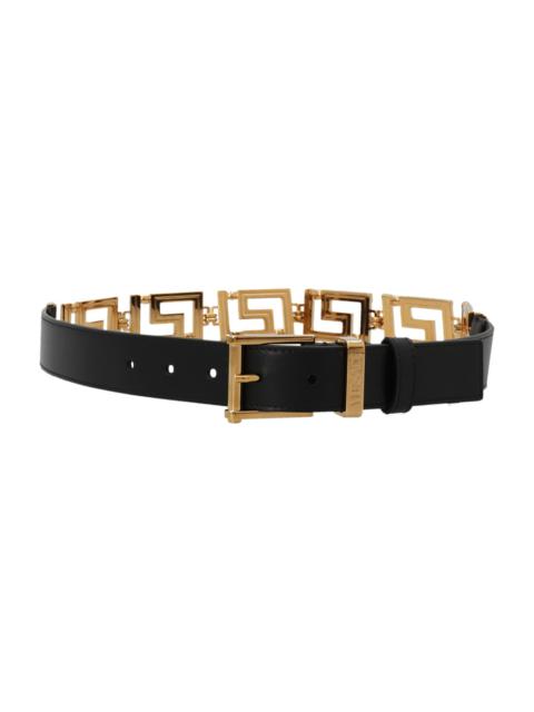 VERSACE 'logo Chain' Belt