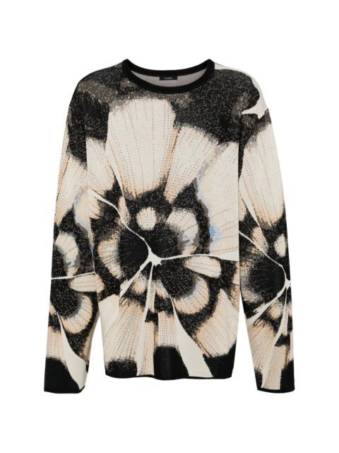 TAAKK floral-intarsia sweater