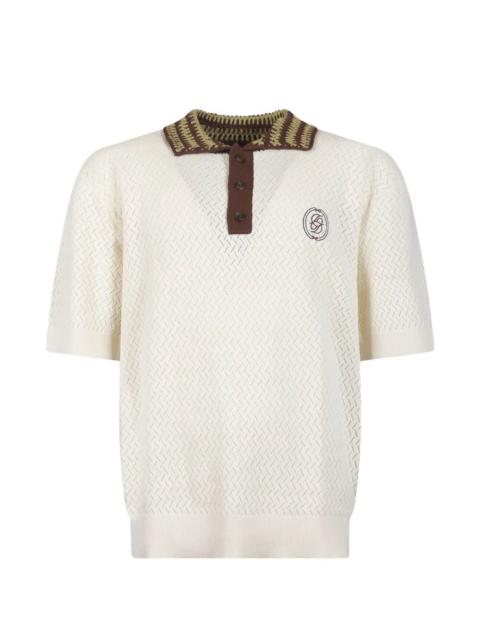 Drôle de Monsieur "Ajouré D Miroir" Polo Shirt