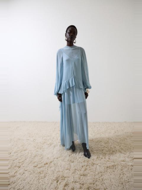 TERRAN MAXI DRESS IN SKY GEORGETTE CHIFFON