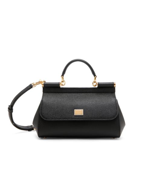 Dolce & Gabbana Women's Sicily Leather Top Handle Bag - Nero