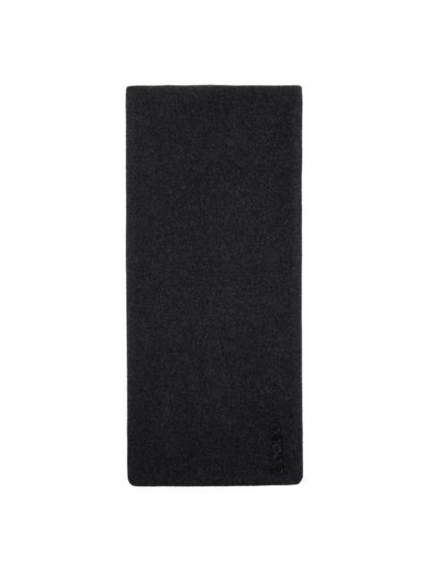ALAINPAUL Gray Trompe L'œil Coat Scarf