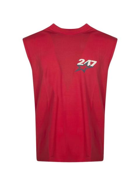 REPRESENT star-print vest