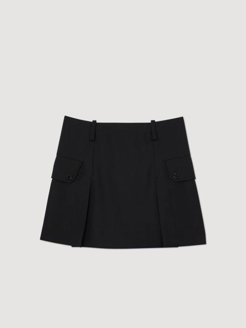 Sandro SHORT SKIRT WITH POCKETS