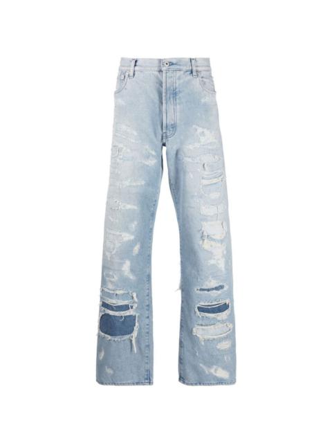 Heron Preston Super Distressed 5-pocket jeans