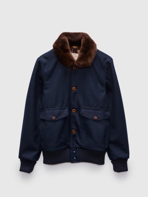 Dehen 1920 Winston Jacket in Dark Navy/Brown