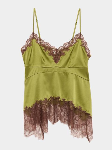 STAUD Lina Silk Tank Top