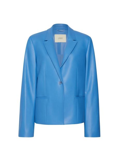 LAPOINTE Faux Leather Relaxed Blazer