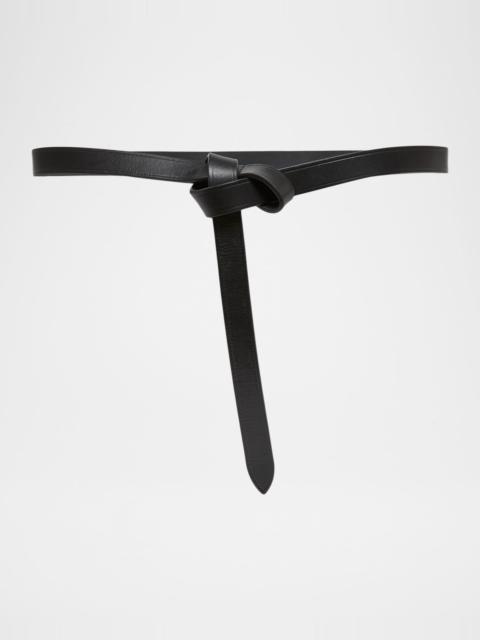 Isabel Marant Kirka Leather Pull-Through Belt