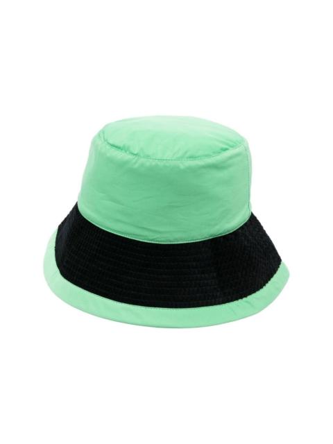contrasting-border bucket hat