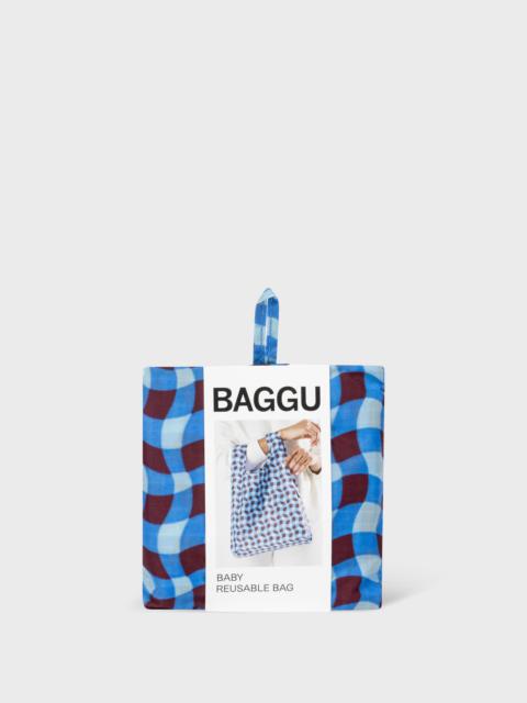 Paul Smith BAGGU Blue Wavy Gingham Baby Reusable Bag