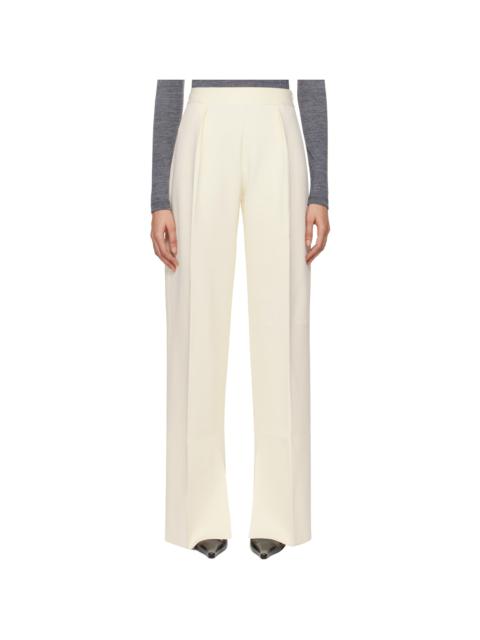 Jil Sander Off-White Superfine Viscose Knit Trousers