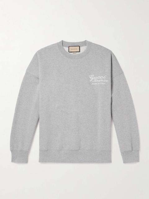 Logo-Embroidered Cotton-Jersey Sweatshirt