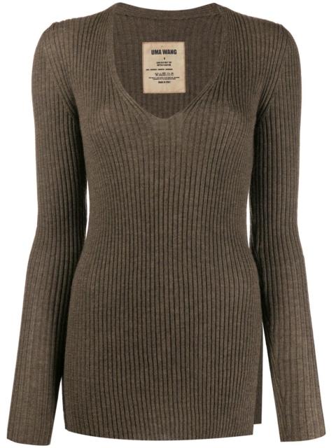UMA WANG slim-fit cashmere jumper