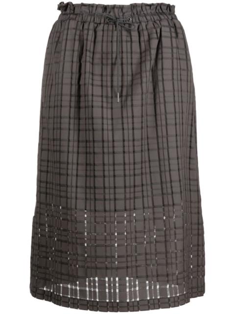 FABIANA FILIPPI checked drawstring skirt