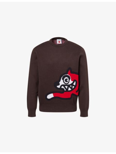 ICECREAM Running Dog Cotton-Knit Jumper