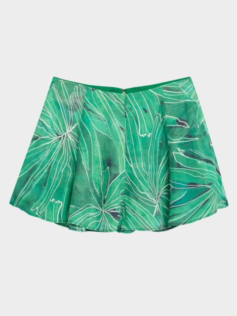 MARIE OLIVER Miles Printed High-Rise Shorts