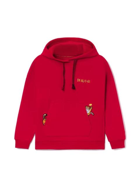 Li-Ning (WMNS) Li-Ning Rijindoujin 자 수 로고 Hoodie '레드' AWDS156-2