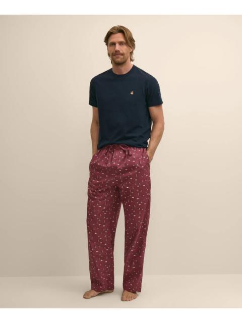 Brooks Brothers Cotton Broadcloth Mallard Lounge Pants