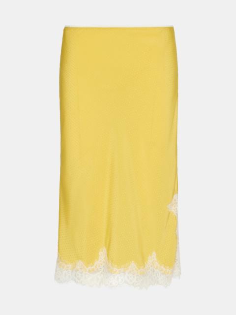 STEVE MADDEN CINTHIA SKIRT GOLDEN LIME
