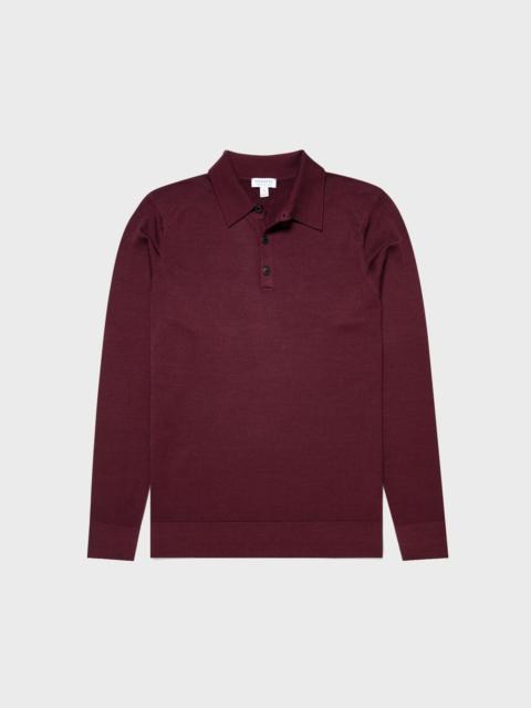 Sunspel Fine Merino Wool Polo Shirt
