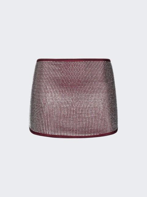 Oséree Crystal Skirt Merlot