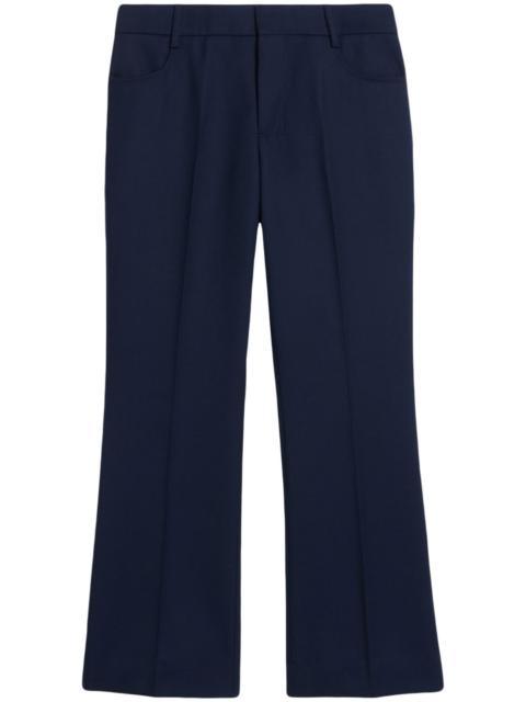 cropped flared trousers