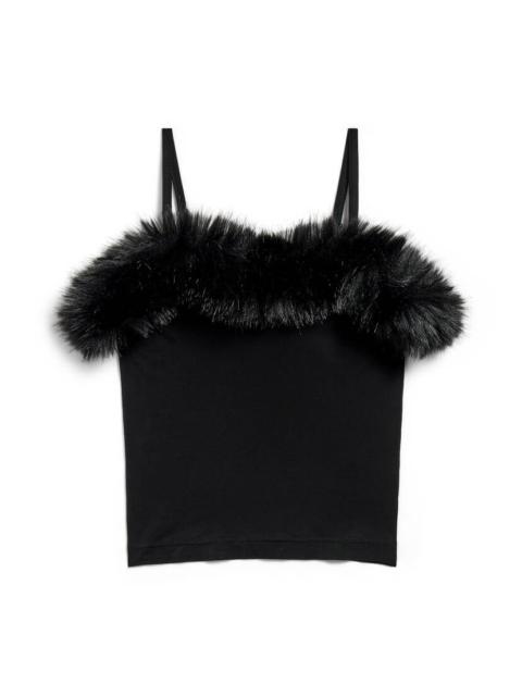 BALENCIAGA Women's Strap Top in Black