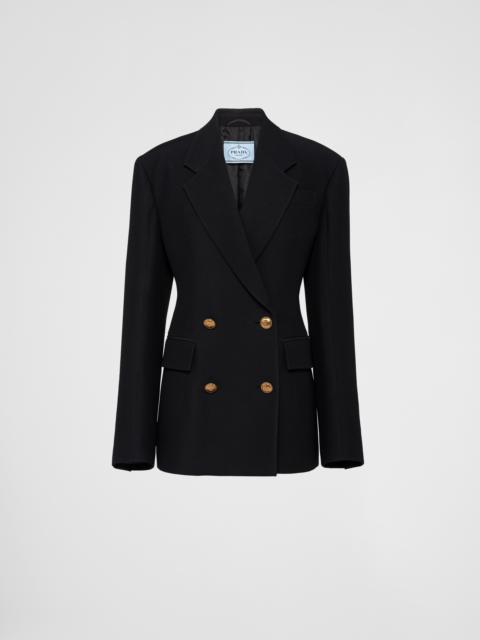 Prada Double-breasted tricotine jacket