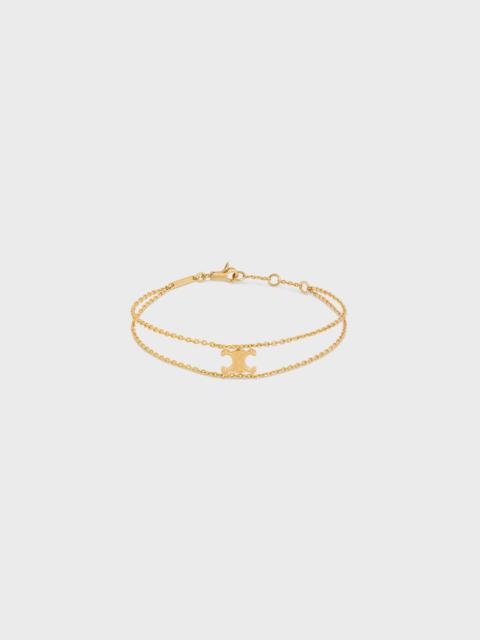 CELINE Triomphe Suspended Bracelet in Brass with Gold Finish