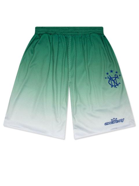 AWAKE NY GRADIENT SHORTS - GREEN