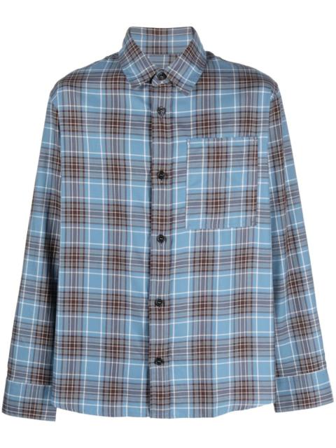 A.P.C. check-print pocket shirt