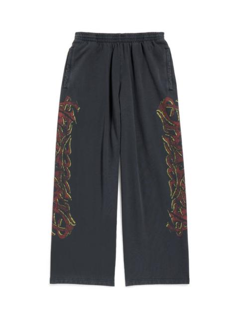 Offshore Baggy Sweatpants in Black Faded