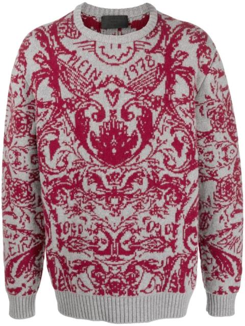 PHILIPP PLEIN intarsia-knit design jumper