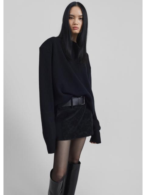 The Frankie Shop Rafaela Padded Knit Sweater - Black