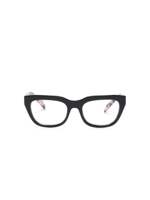 Prada tortoiseshell-detail cat-eye glasses