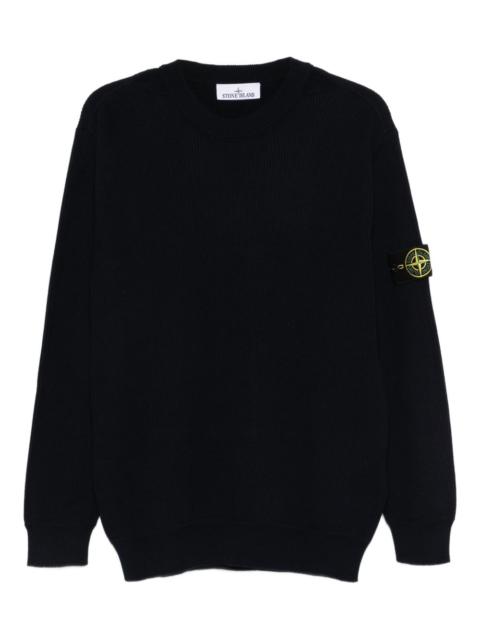 Stone Island ribbed patch sweater