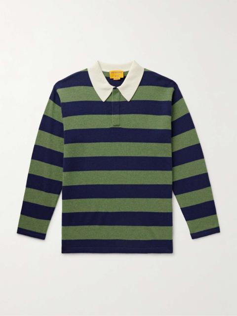GUEST IN RESIDENCE Rugby Striped Cashmere Polo Shirt