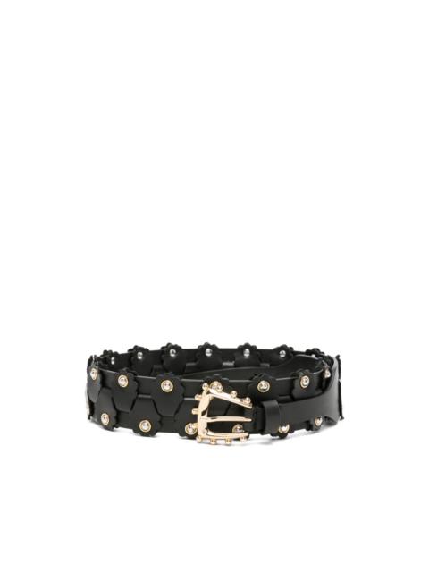 Sandro flower-embellished belt