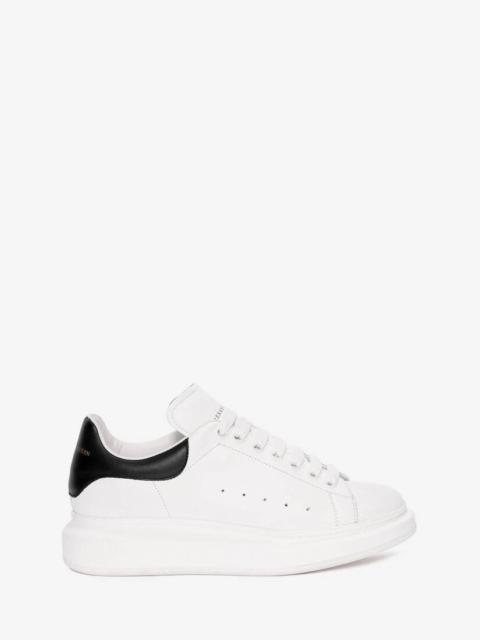 Alexander McQueen Men's Oversized Sneaker in White/black