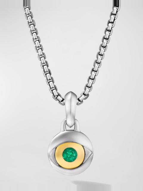 DAVID YURMAN Men's Evil Eye Pendant in Silver, 11.5mm