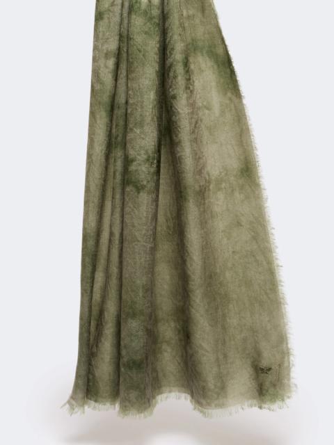 WEEKEND Max Mara SENIOR Jacquard wool stole - OLIVE GREEN