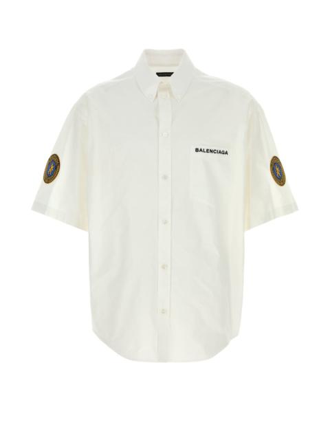 BALENCIAGA White poplin shirt