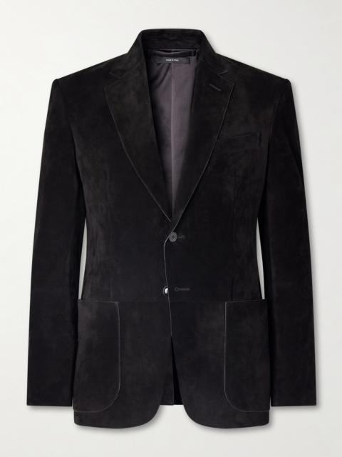 TOM FORD Panelled Suede Blazer