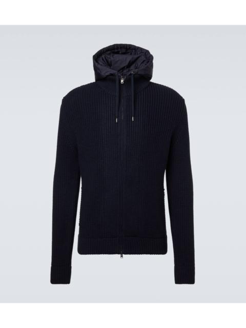 Herno Ribbed-knit wool jacket