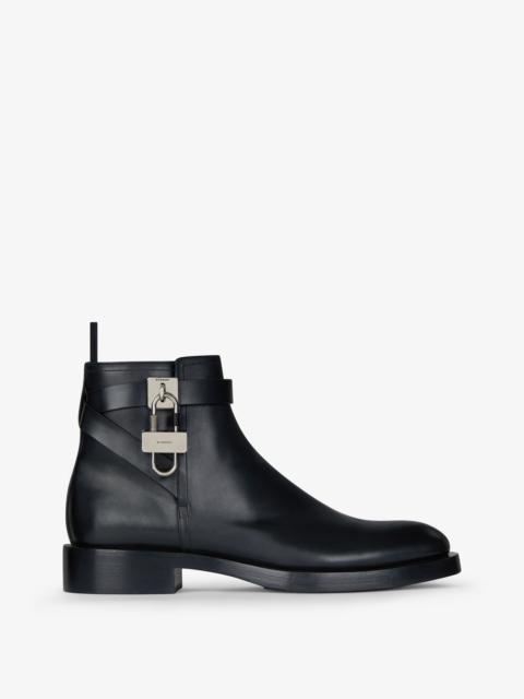 Givenchy PADLOCK BOOTS IN LEATHER