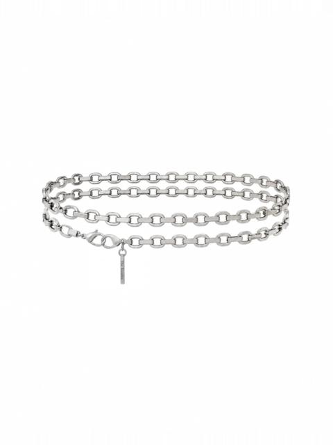 The Kooples SILVER CHAIN BELT